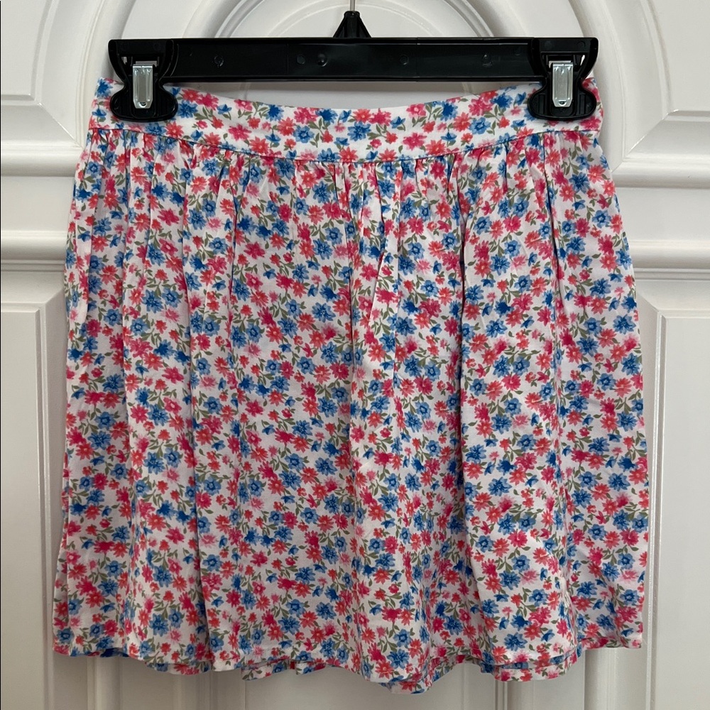 abercrombie kids White Skirt with Pink & Blue Floral Print